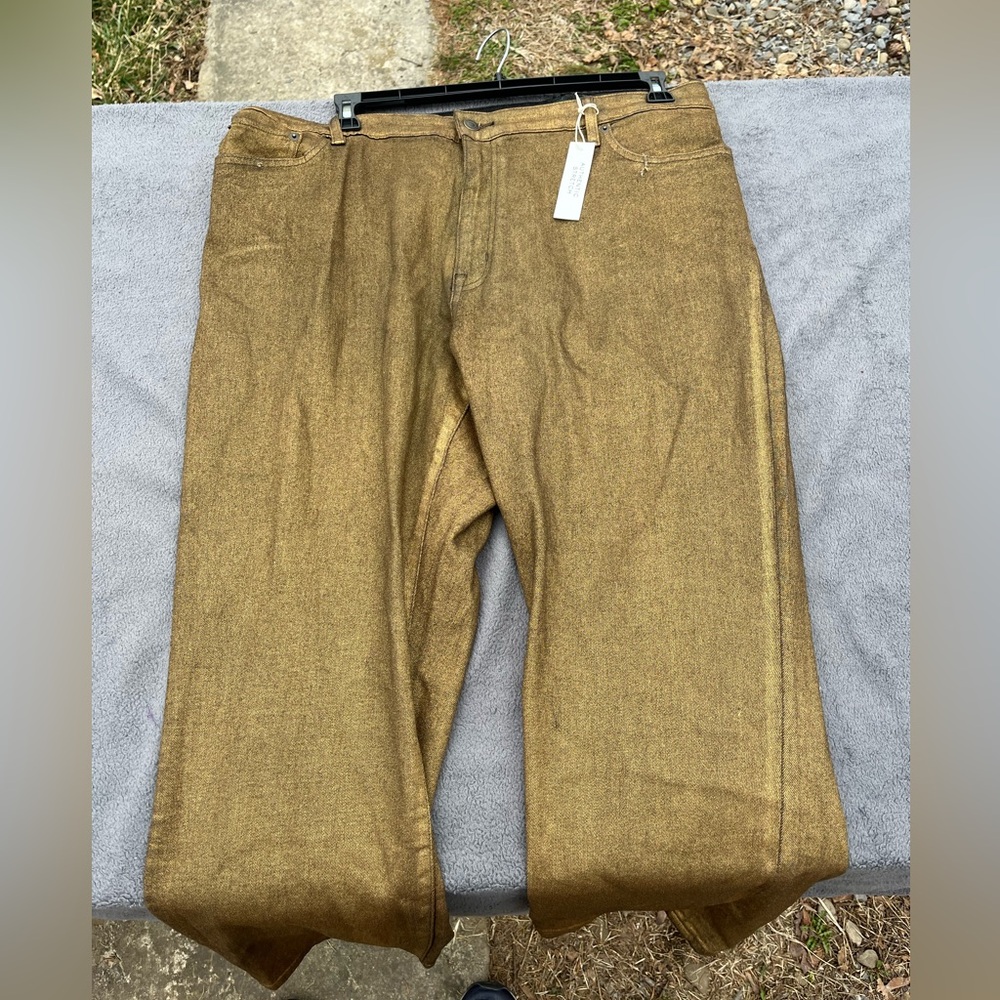 Ralph Lauren Women's Gold Straight Leg Pants